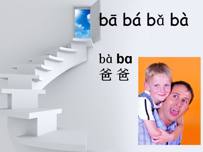 bā bá bǎ bà   bà bɑ  爸 爸